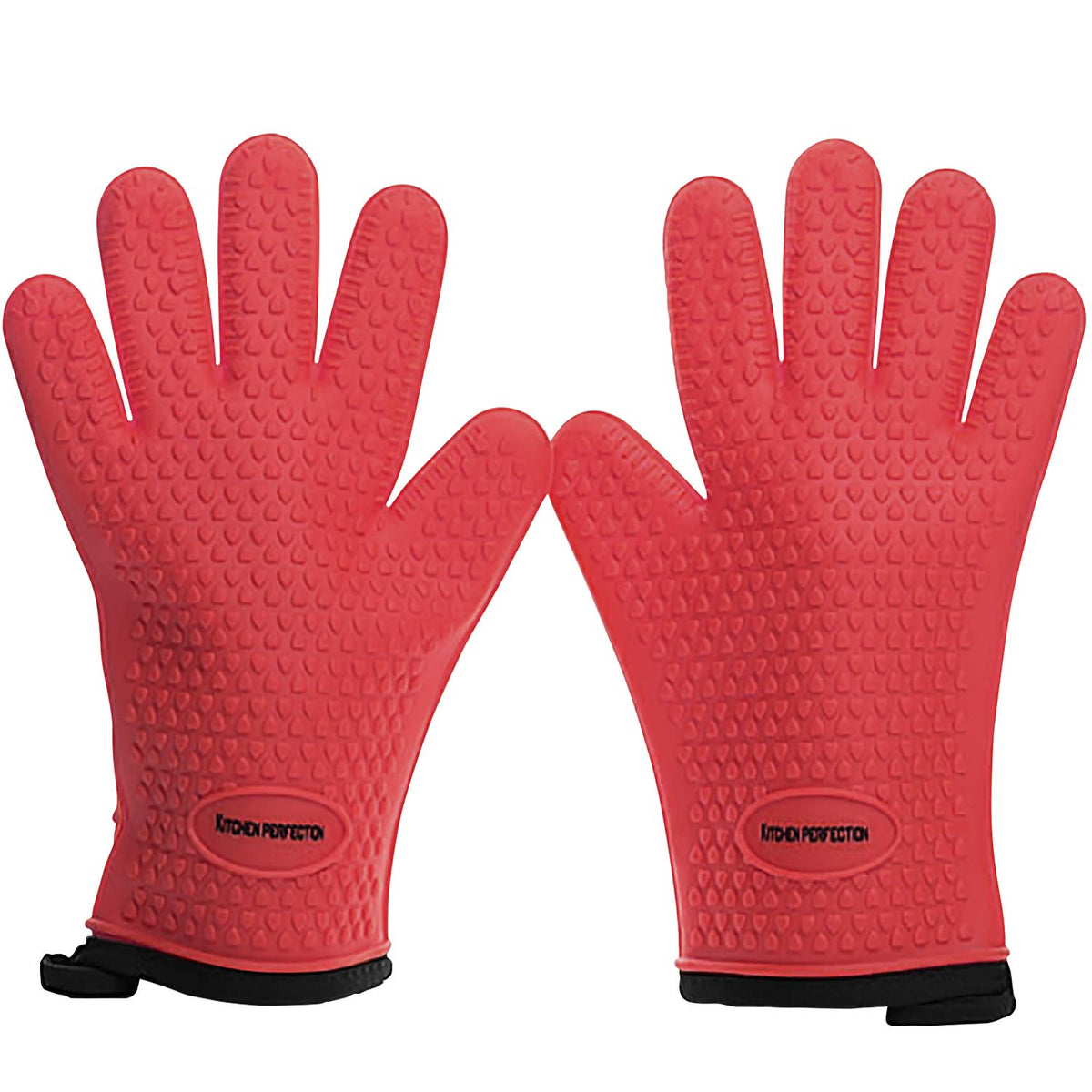 KITCHEN PERFECTION Smoker BBQ Grill Gloves -High Heat Resistant Oven Mitts