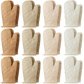 Geyoga 12 Pairs Oven Mitts Bulk Heat Resistant Oven Gloves, Red
