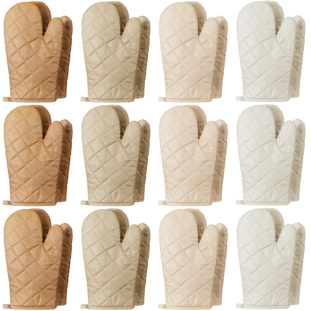 Geyoga 12 Pairs Oven Mitts Bulk Heat Resistant Oven Gloves, Red