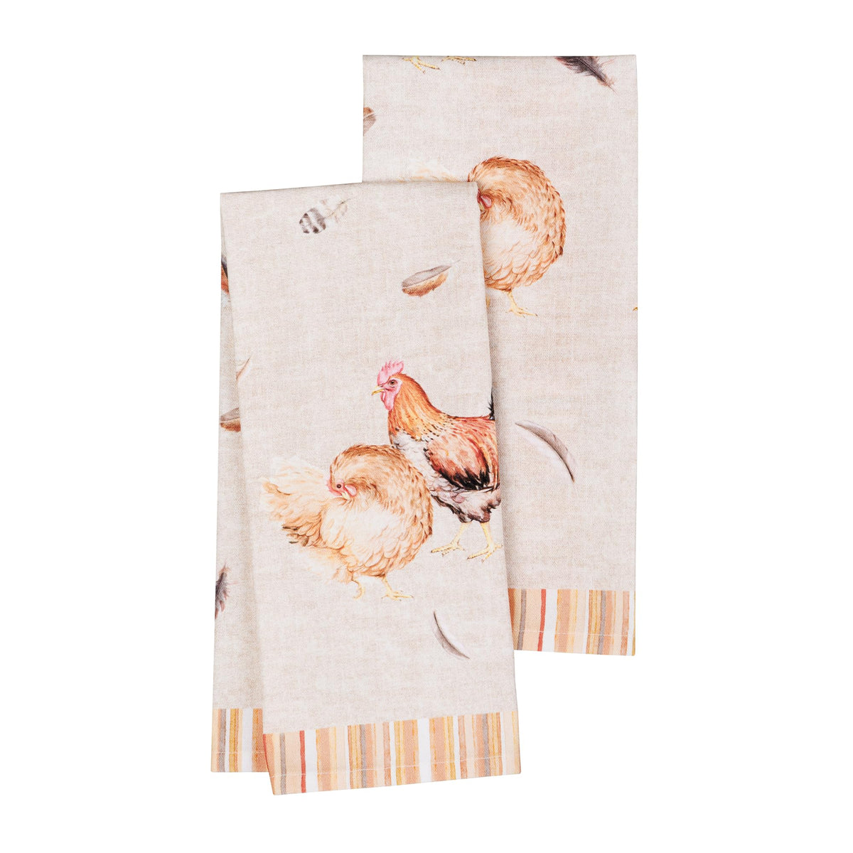 Maison d' Hermine Kitchen Towels Set of 3 Reusable 100% Cotton 27.50" x 20"