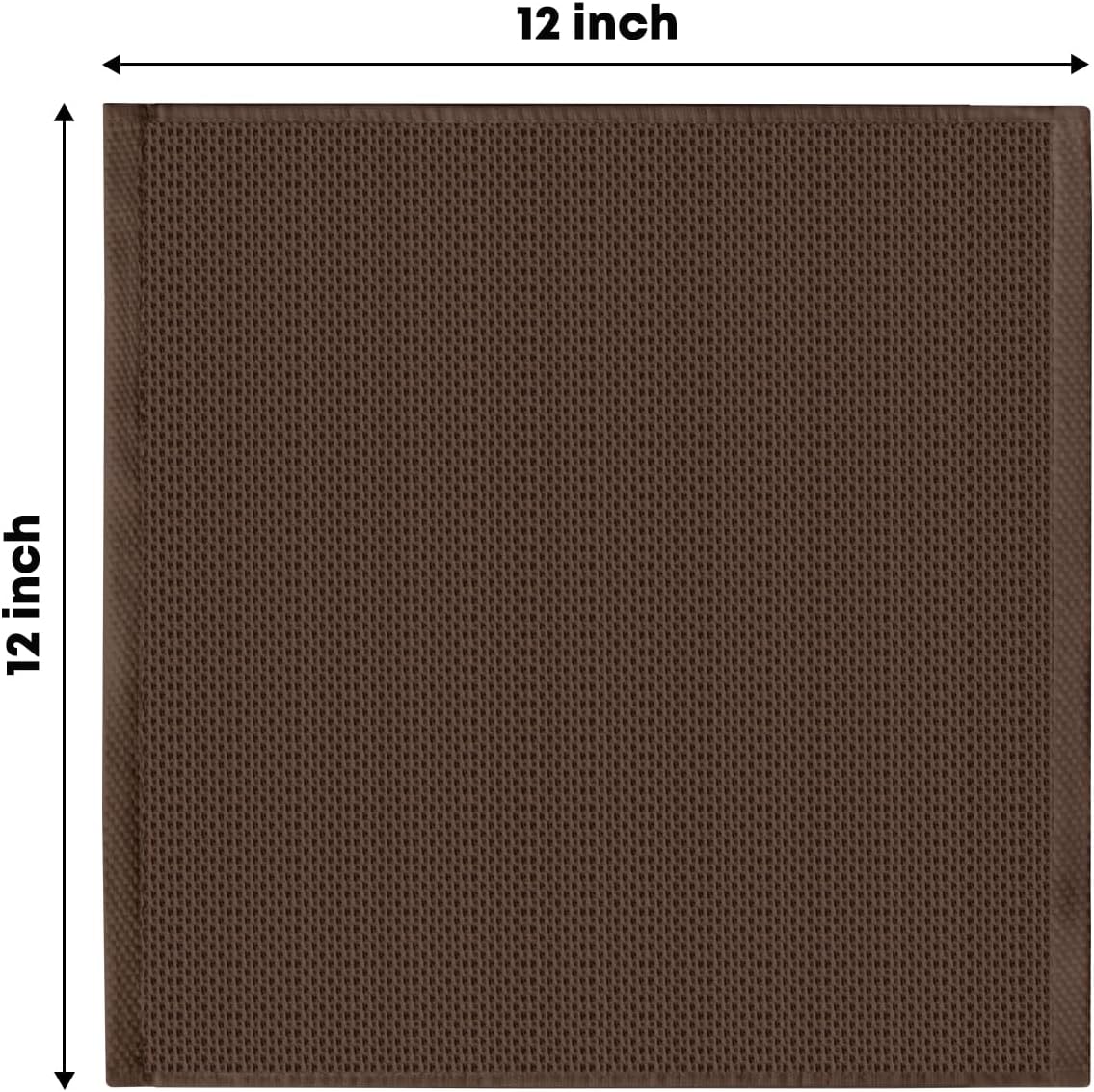 Artoid Mode 100% Cotton Beige Dark Coffee Brown Waffle Weave Kitchen Dish Cloths, 12x12 Inch Ultra Soft Absorbent Quick Drying Set of 6, Multicolor