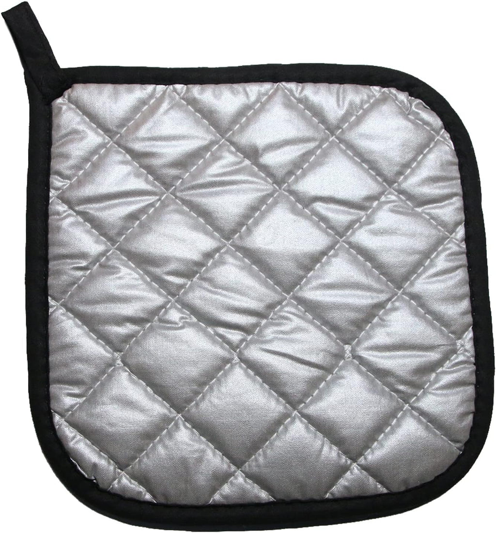 5 PCS Pot Holders for Kitchen, Cotton Potholers with Great Heat Resistance, Hot Pads, Trivets for Cooking and Baking Black