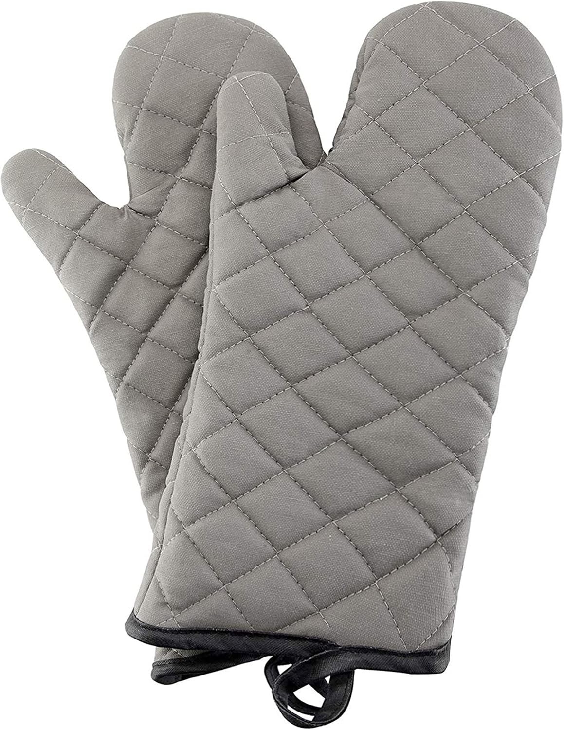 ARCLIBER Grey 13" Quilted Oven Mitts 1 Pair Flame Heat Resistant