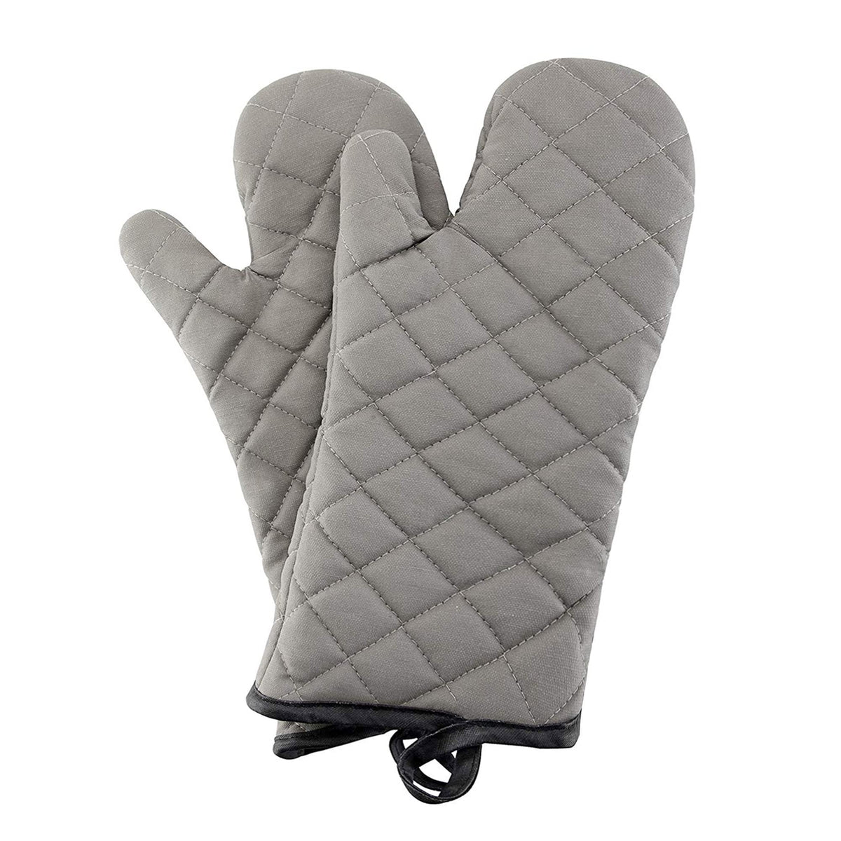 ARCLIBER Grey 13" Quilted Oven Mitts 1 Pair Flame Heat Resistant