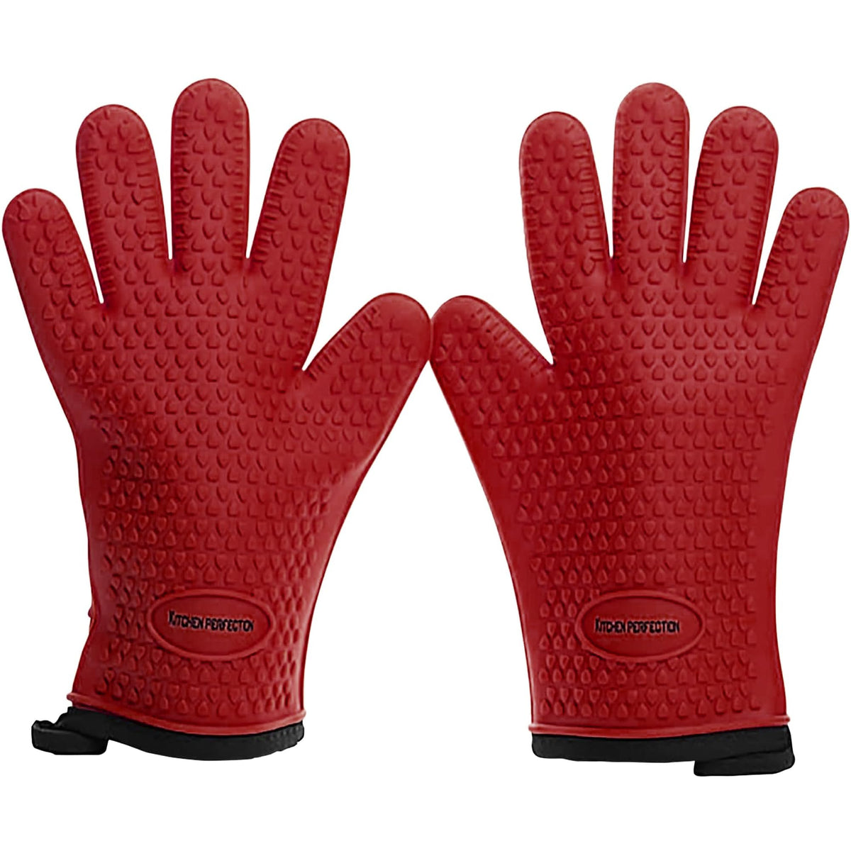KITCHEN PERFECTION Smoker BBQ Grill Gloves -High Heat Resistant Oven Mitts