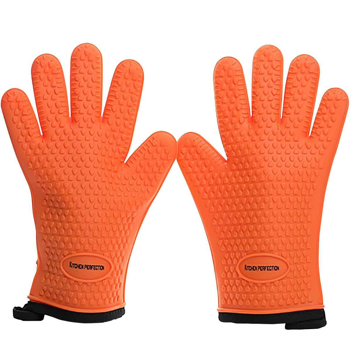 KITCHEN PERFECTION Smoker BBQ Grill Gloves -High Heat Resistant Oven Mitts