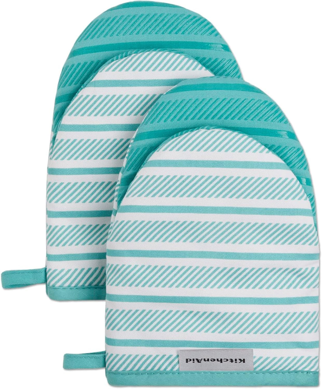 KitchenAid Albany Mini Oven Mitt 2-Pack Set, Dried Rose, 5.5"x8"