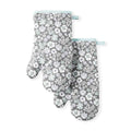 Martha Stewart Succulents Oven Mitt 2-Pack Set, Green, 7"x13"