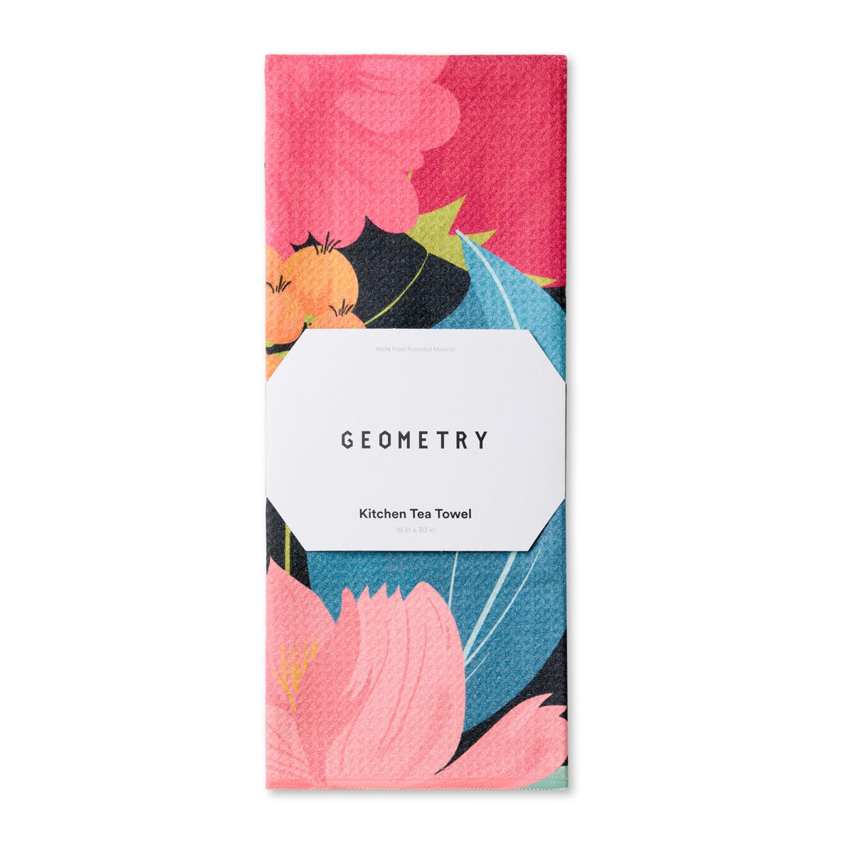 GEOMETRY Kitchen Tea Towels - Quick Dry Microfiber Dish Towels for Kitchen Every Bloom, 18" x 30" 2 Pack
