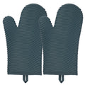 Yutat Silicone Oven Mitts - Oven Mitts and Pot Holders Sets Made of Non-Slip & BPA-Free Silicone, High Heat Resistant 500 Degrees, Perfect for Kitchen Cooking Baking BBQ, 4Pcs Set, Peak Green