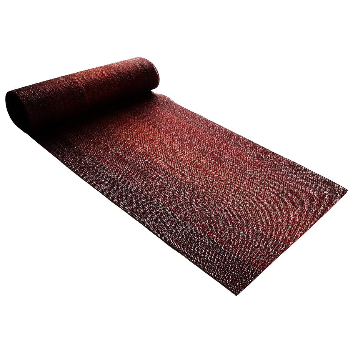 PIGCHCY Placemats,Washable Vinyl Woven Table Mats,Elegant Durable Placemats for Dining Table Set of 6 (Bamboo-Brown)