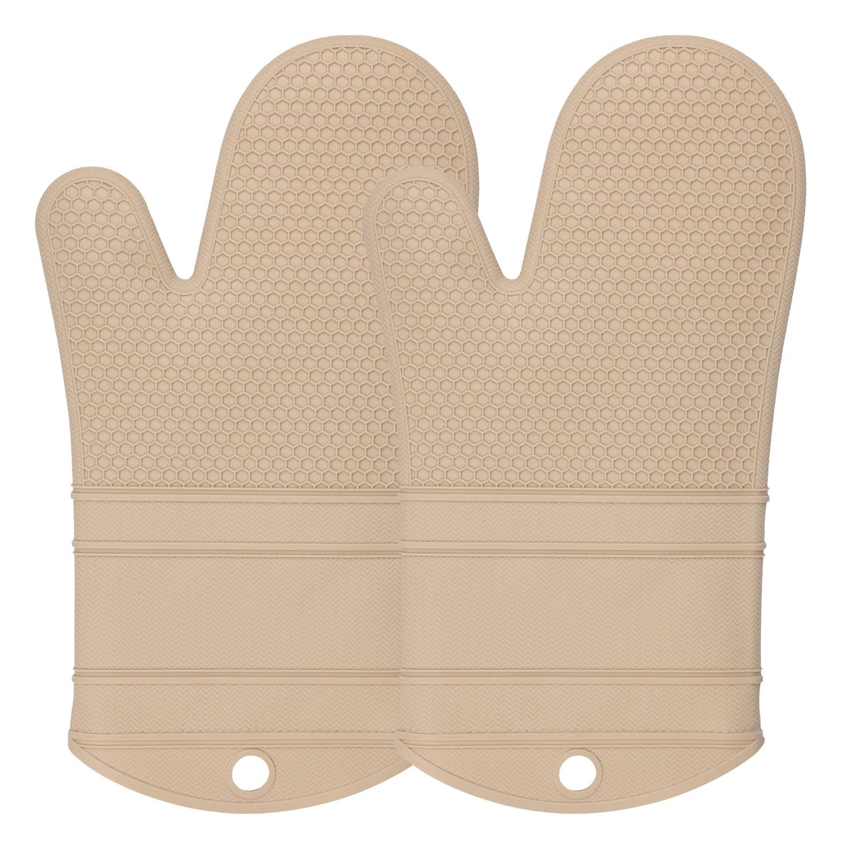 YUTAT Silicone Oven Mitts,High Heat Resistant Up to 500 Degrees,Waterproof Cooking Gloves with Soft Polyester Filling,Kitchen Potholder Set - Perfect for BBQ,Baking and Cooking,Pink,2 Pcs Set