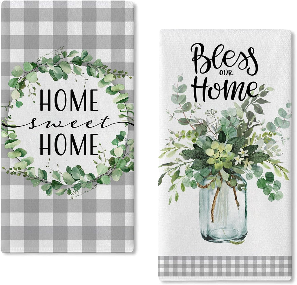 Seliem Sweet Home Spring Summer Kitchen Dish Towels Set of 2