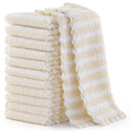 Homaxy 12 Pack Coral Velvet Dish Cloths, 10 x 10 inches, Dark Grey