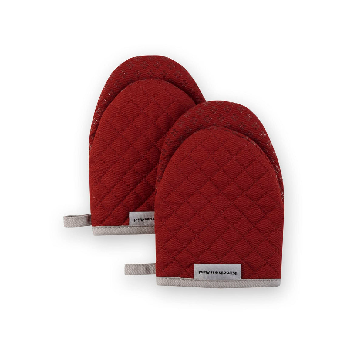 KitchenAid Asteroid Mini Oven Mitt Set, 5.5"x8", Milkshake Tan, 2 Piece