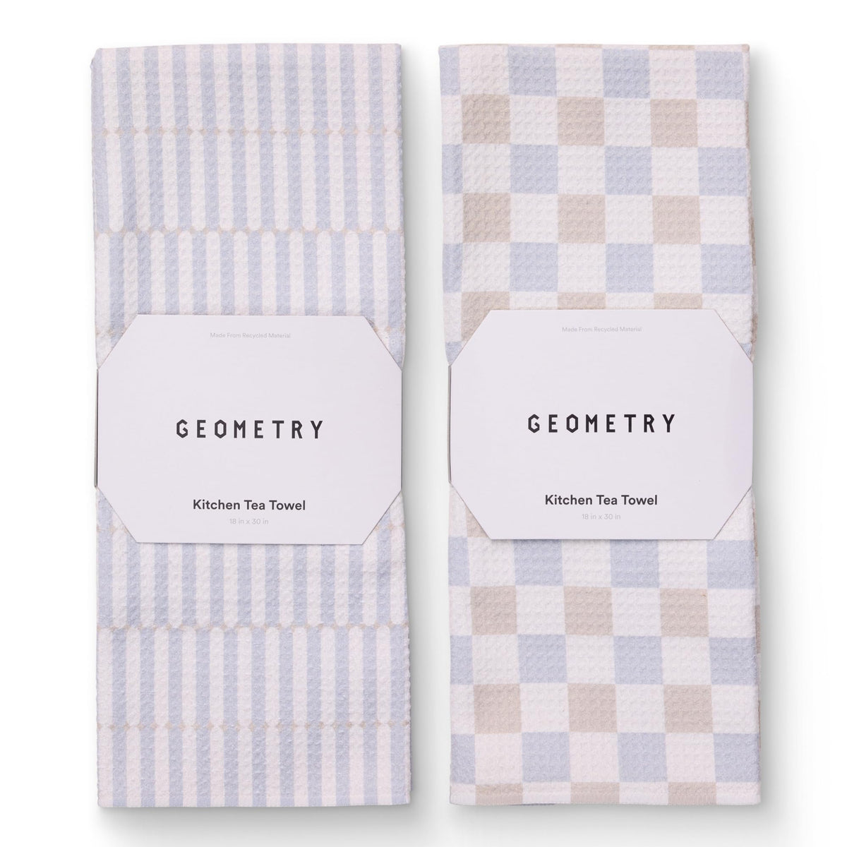 GEOMETRY Kitchen Tea Towels - Quick Dry Microfiber Dish Towels for Kitchen Every Bloom, 18" x 30" 2 Pack