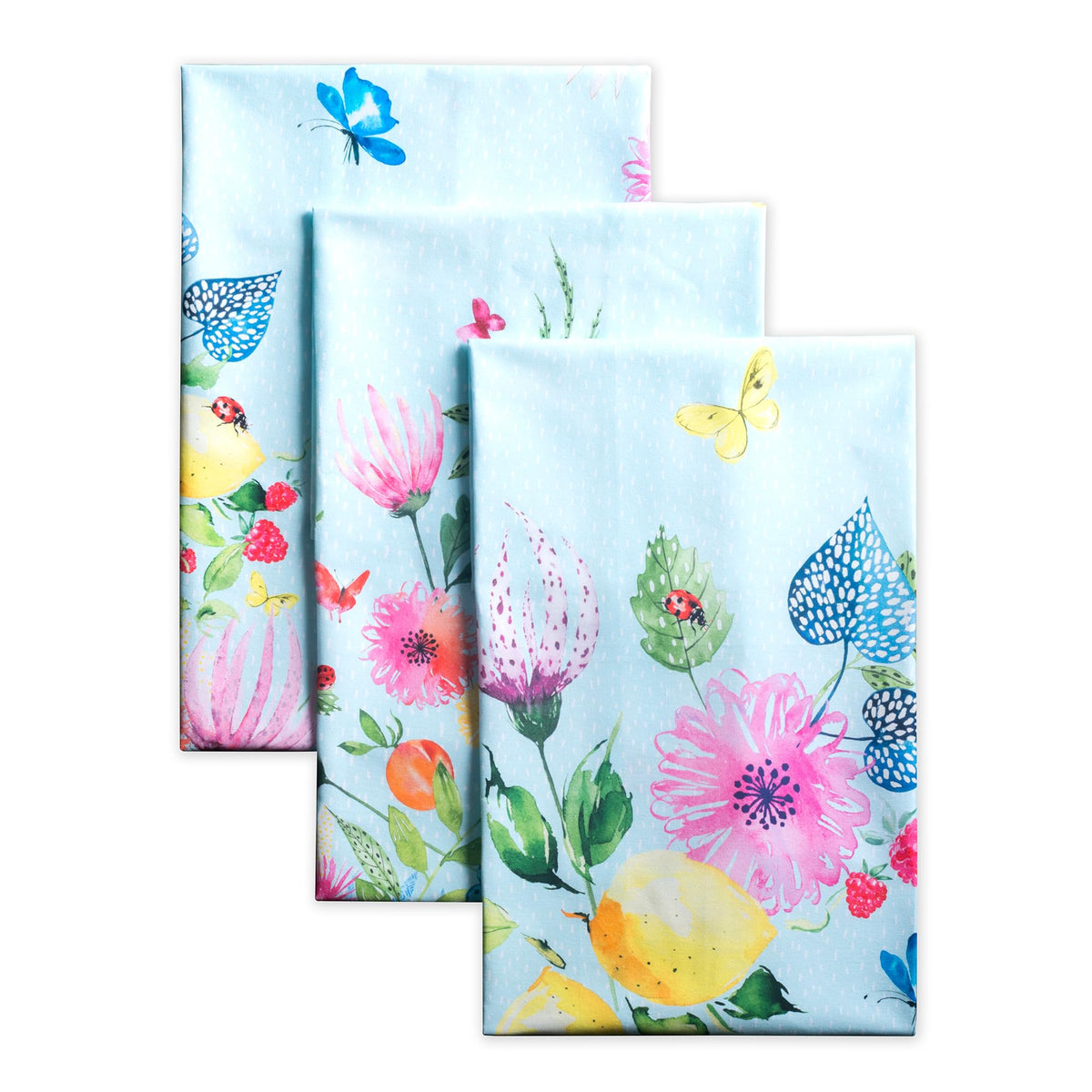 Maison d' Hermine Kitchen Towels Set of 3 Reusable 100% Cotton 27.50" x 20"