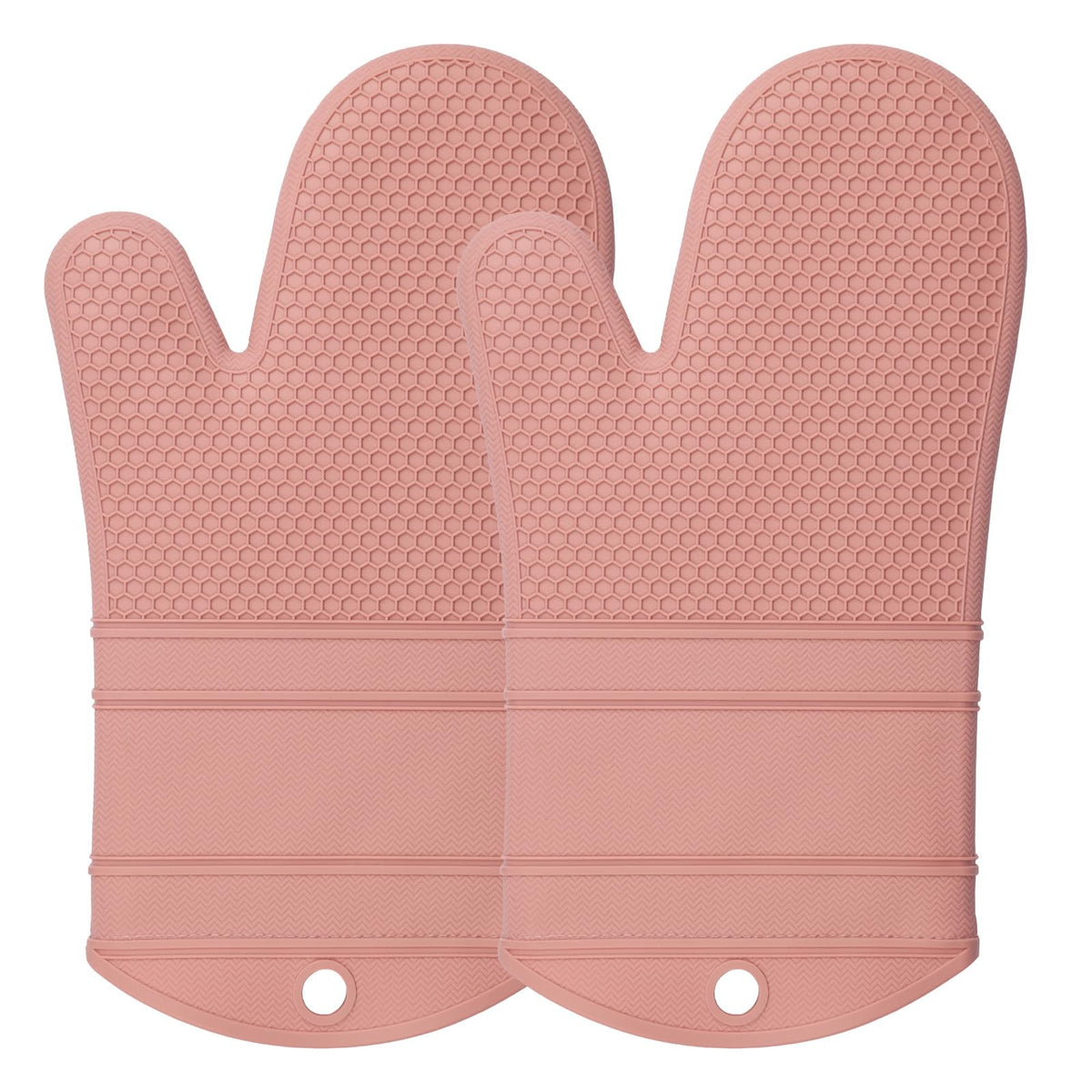 Yutat Silicone Oven Mitts - Oven Mitts and Pot Holders Sets Made of Non-Slip & BPA-Free Silicone, High Heat Resistant 500 Degrees, Perfect for Kitchen Cooking Baking BBQ, 4Pcs Set, Peak Green