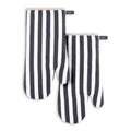 kate spade new york Botanical Stripe Oven Mitt 2-Pack Set, 7" x 13", Green/Pink