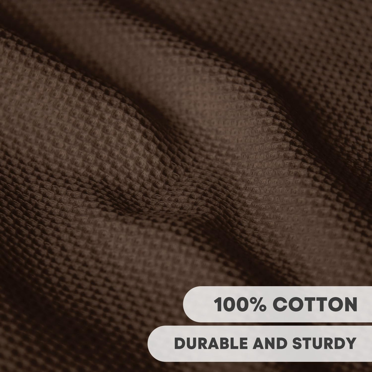 Artoid Mode 100% Cotton Beige Dark Coffee Brown Waffle Weave Kitchen Dish Cloths, 12x12 Inch Ultra Soft Absorbent Quick Drying Set of 6, Multicolor
