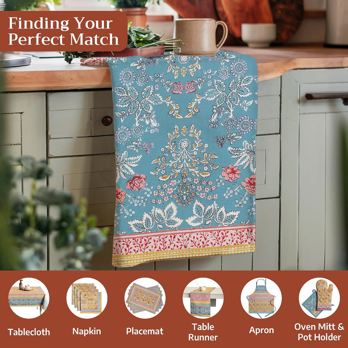 Maison d' Hermine Kitchen Towels Set of 3 Reusable 100% Cotton 27.50" x 20"