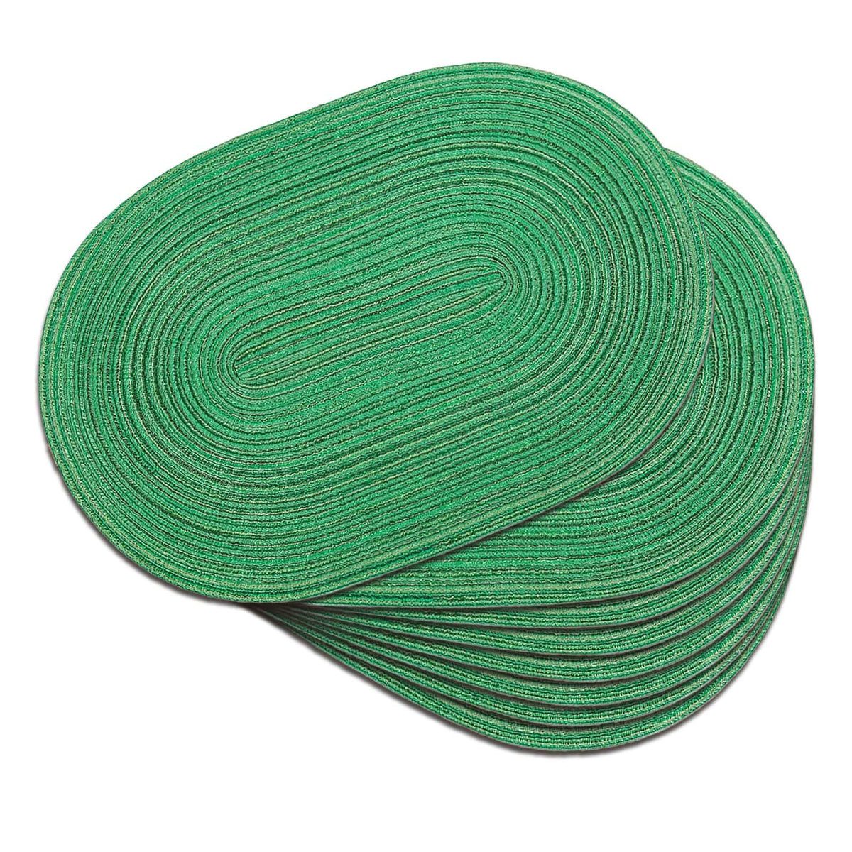 Placemats Set of 6, Woven Oval Braided Dining Table Mats(Brown)