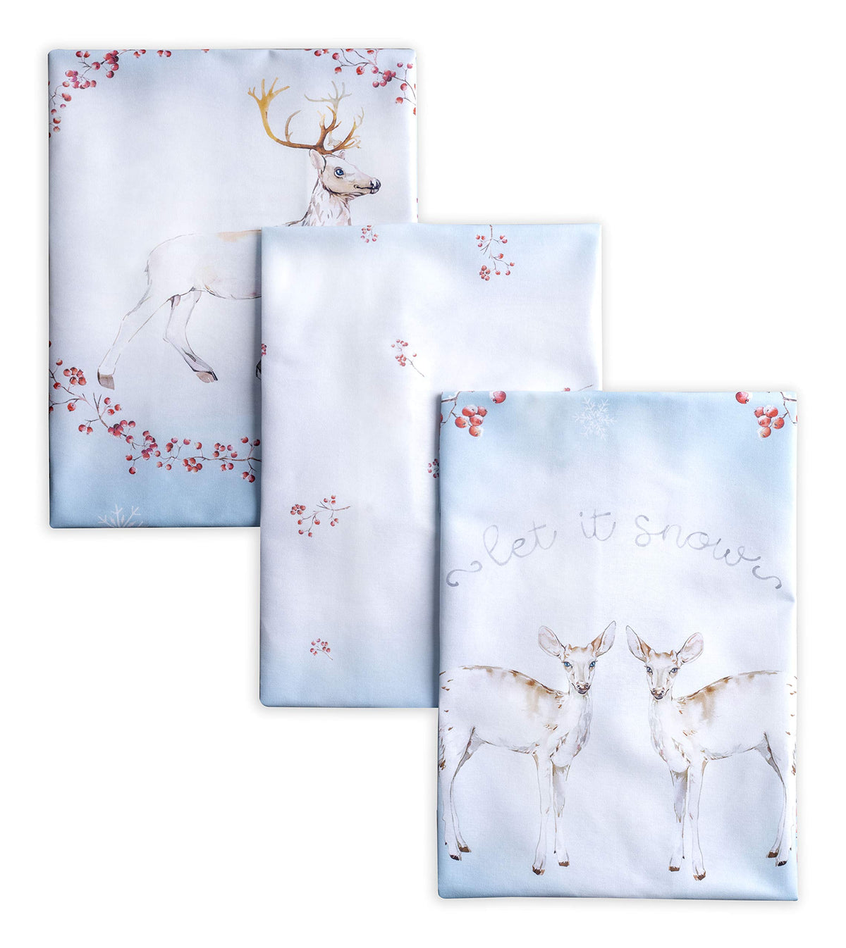 Maison d' Hermine Kitchen Towels Set of 3 Reusable 100% Cotton 27.50" x 20"