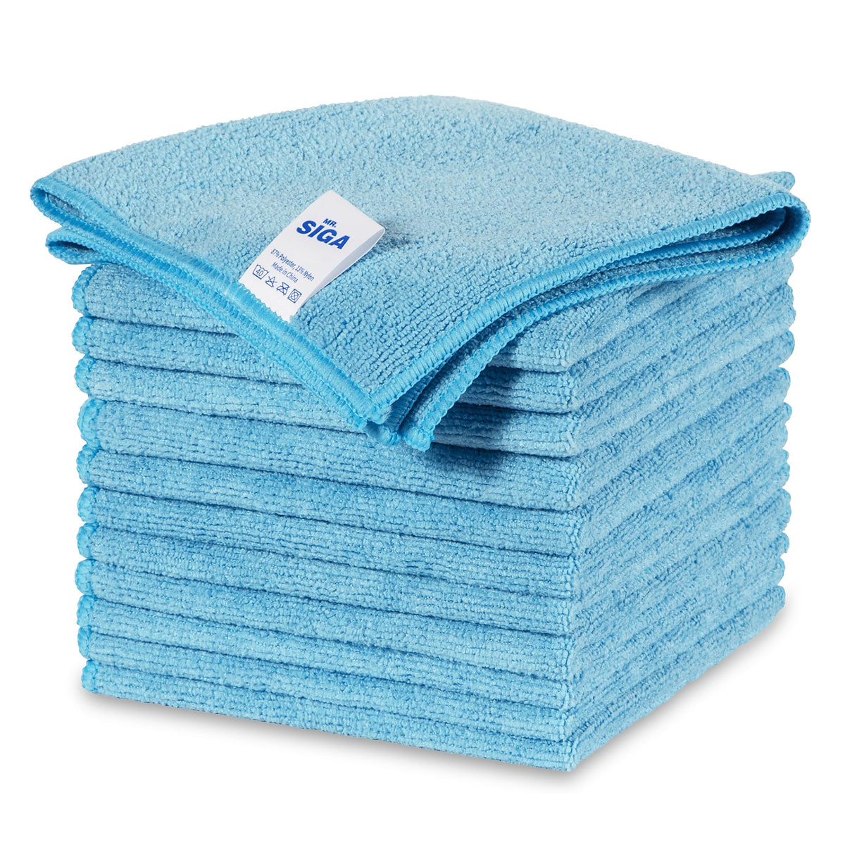 MR.SIGA Microfiber Cleaning Cloths, Streak Free Microfiber Towels, 12 Pack