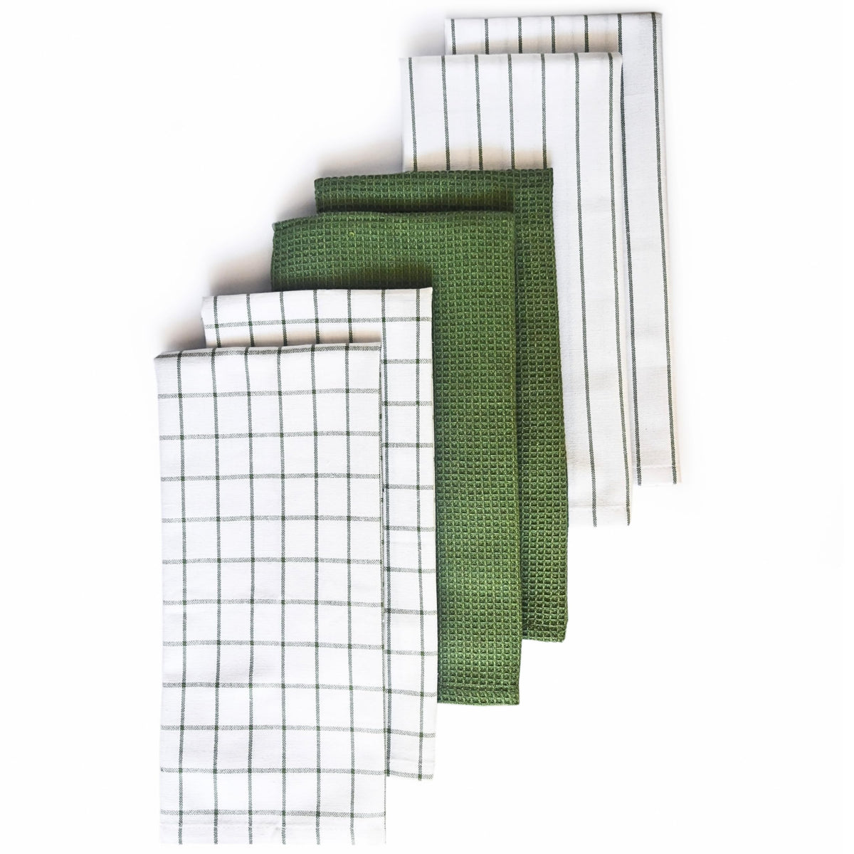 Cotton Dish Towels For Kitchen Drying - Highly Absorbent Wide Beige Striped Plaid Tea Towels - 18"X28" Set Of 6 Farmhouse Linen Dishtowels In Bulk - Pano De Prato Para Cozinha - T Towles Towls