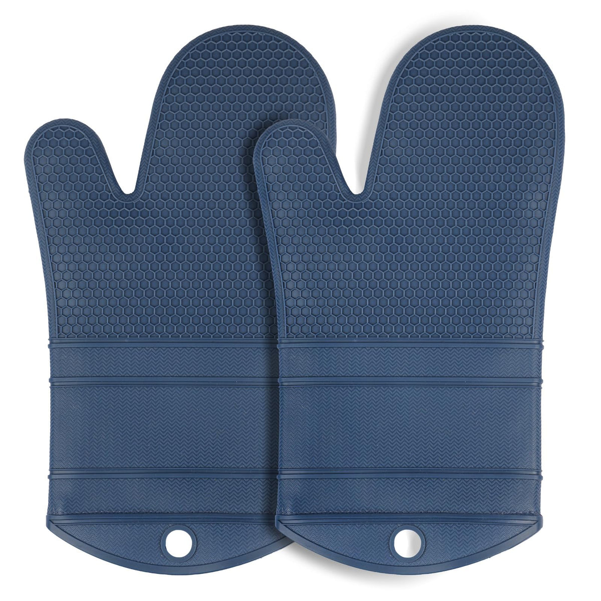 YUTAT Silicone Oven Mitts,High Heat Resistant Up to 500 Degrees,Waterproof Cooking Gloves with Soft Polyester Filling,Kitchen Potholder Set - Perfect for BBQ,Baking and Cooking,Pink,2 Pcs Set