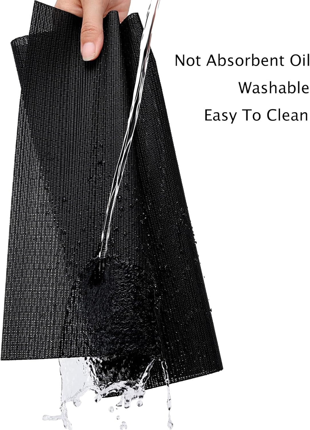 Myir JUN Black Placemats Set of 8 Kitchen and Dining Table Placemats