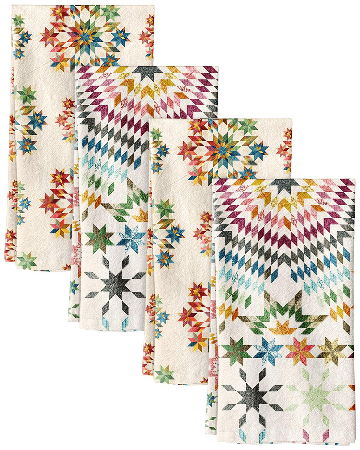 Miss Adola 2 Pack 150GSM Flour Sack Kitchen Towels, Beige Daisy