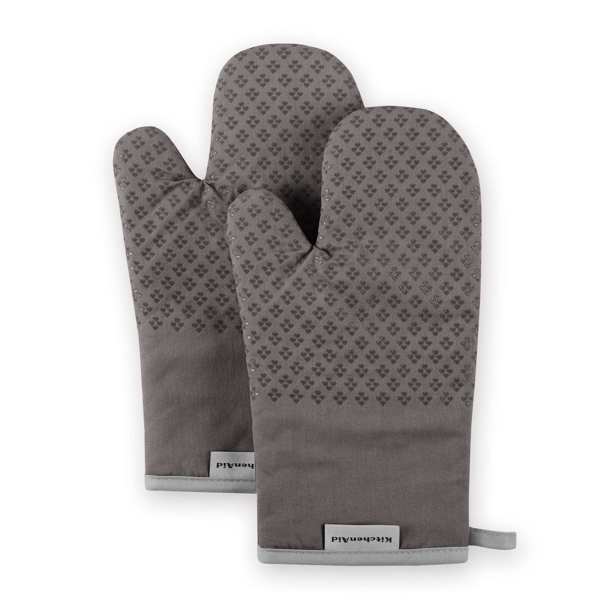 KitchenAid Asteroid Oven Mitt Set, 7"x12.5", Fog Blue, 2 Piece