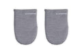 Le Creuset Set of 2 Mini Oven Mitts, 8", Charbon