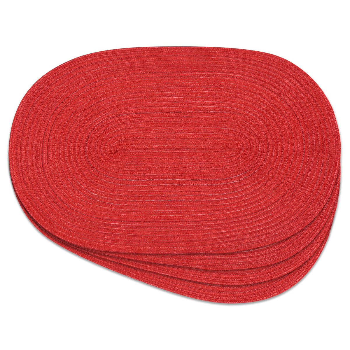 Placemats Set of 6, Woven Oval Braided Dining Table Mats(Brown)