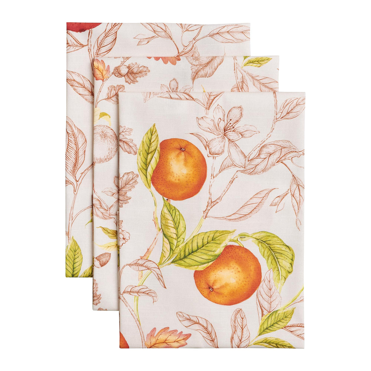 Maison d' Hermine Kitchen Towels Set of 3 Reusable 100% Cotton 27.50" x 20"
