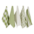 DII Basic Kitchen Large Cotton Dishtowel Set of 5, 18x28, Gray