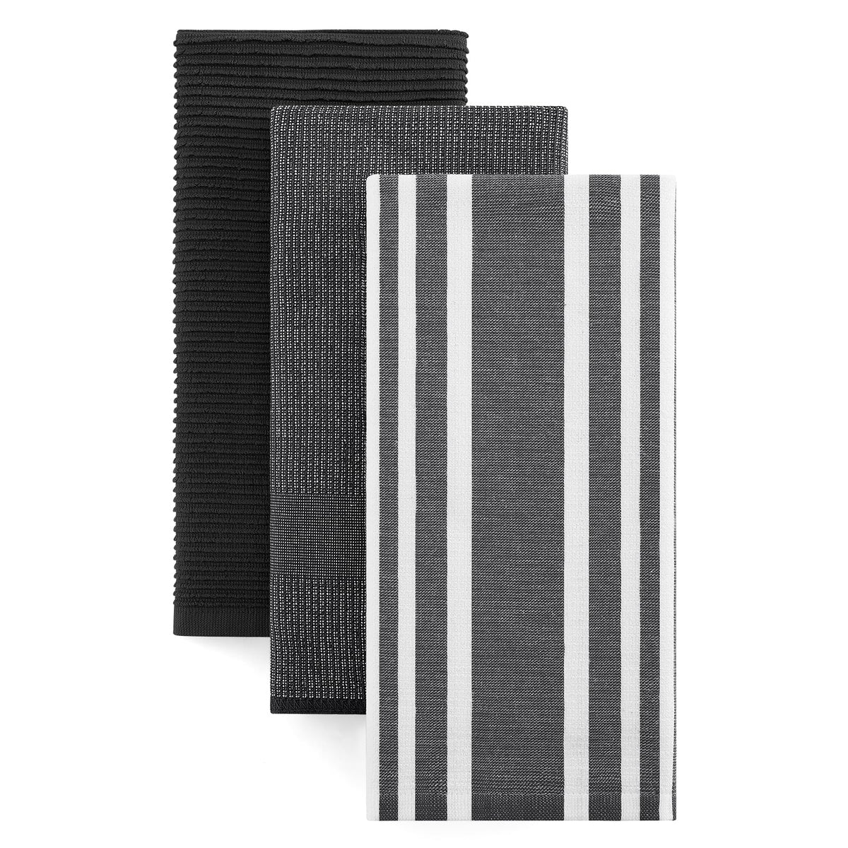 Homaxy Cotton 380 GSM Premium Kitchen Towels, 18"x 28", 6 Pack, Khaki