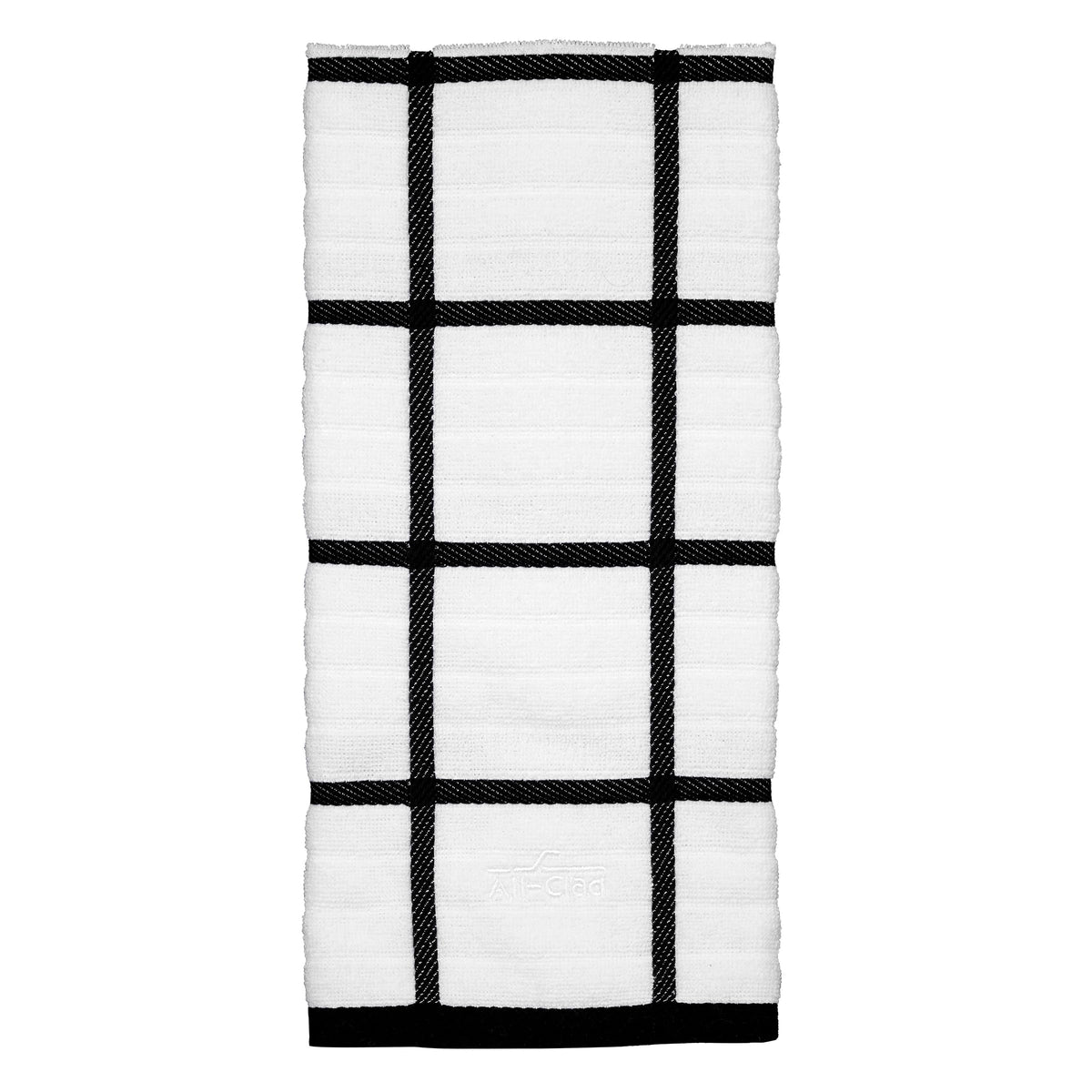 All-Clad Checked Kitchen Towel: Highly Absorbent, Super Soft Long Lasting - 100% Cotton, 17"x30" Tea Towel for Cleaning & Drying Dishes, Pans, Glassware, or Countertops, (1-Pack), Rainfall