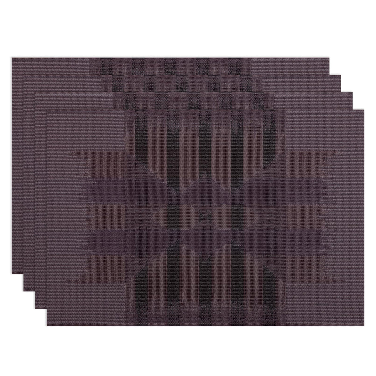Winknowl Placemats Set of 8, Heat Resistant Non-Slip Vinyl Woven Table Mats for Dining Table, Washable Durable Elegant Place Mats for Kitchen Indoor/Outdoor Use (Beige Blue)
