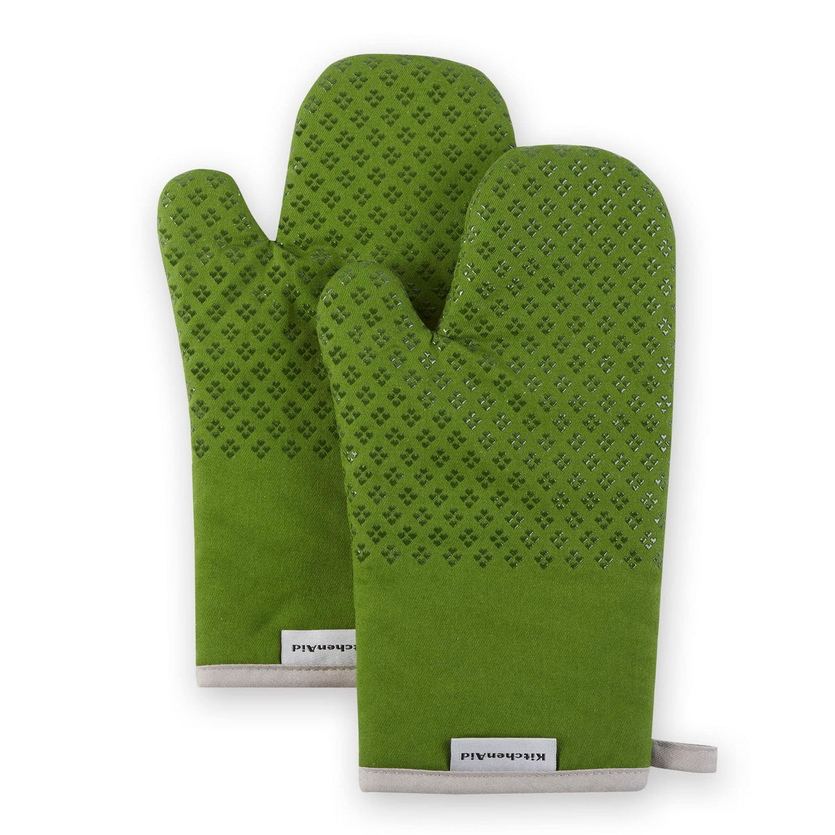 KitchenAid Asteroid Oven Mitt Set, 7"x12.5", Dark Green, 2 Piece
