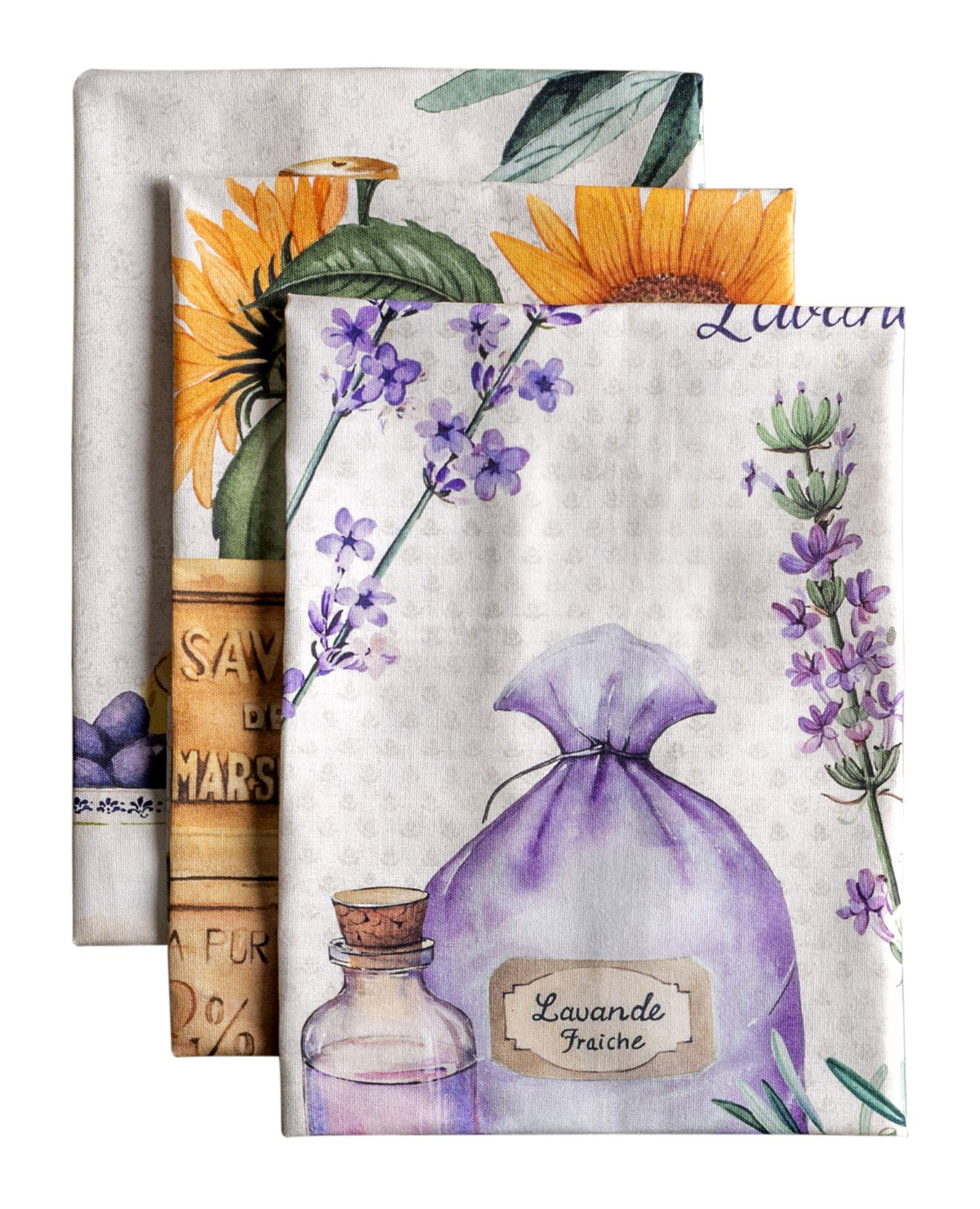 Maison d' Hermine Kitchen Towels Set of 3 Reusable 100% Cotton 27.50" x 20"