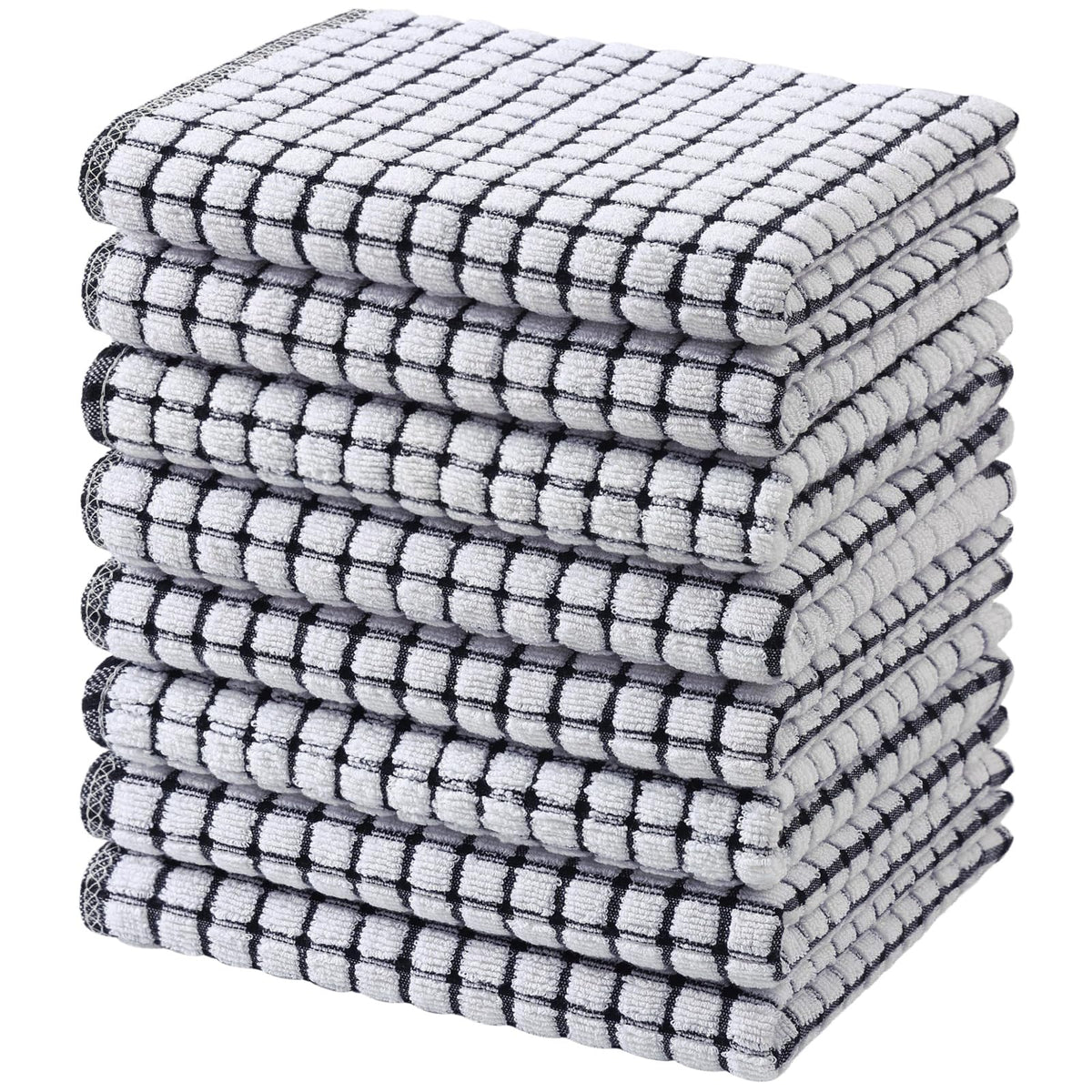 Mordimy Cotton 6 Pack Terry Kitchen Towels, 16 x 25 Inches