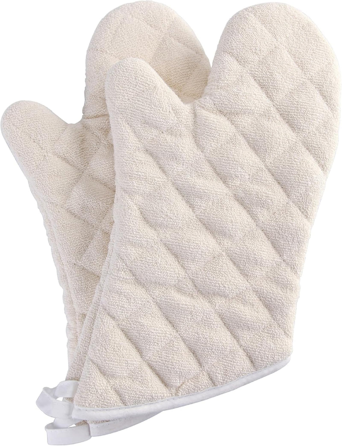 ARCLIBER Grey 13" Quilted Oven Mitts 1 Pair Flame Heat Resistant