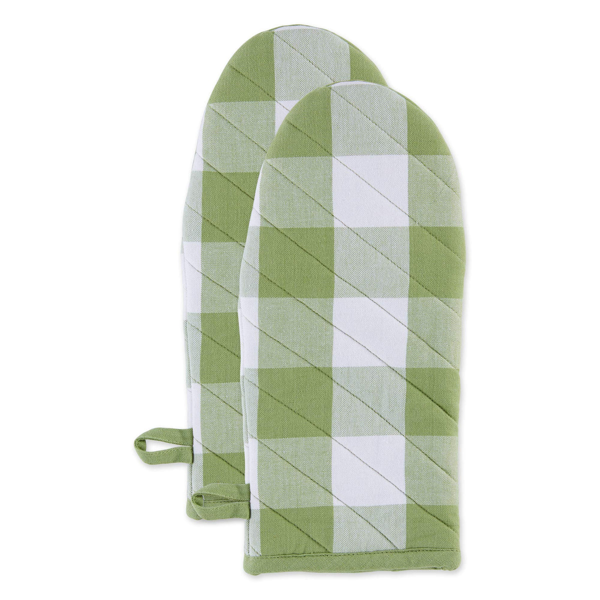 DII Buffalo Check Kitchen Collection, Classic Farmhouse Kitchen Set, Oven Mitt, Black & White, 2 Piece