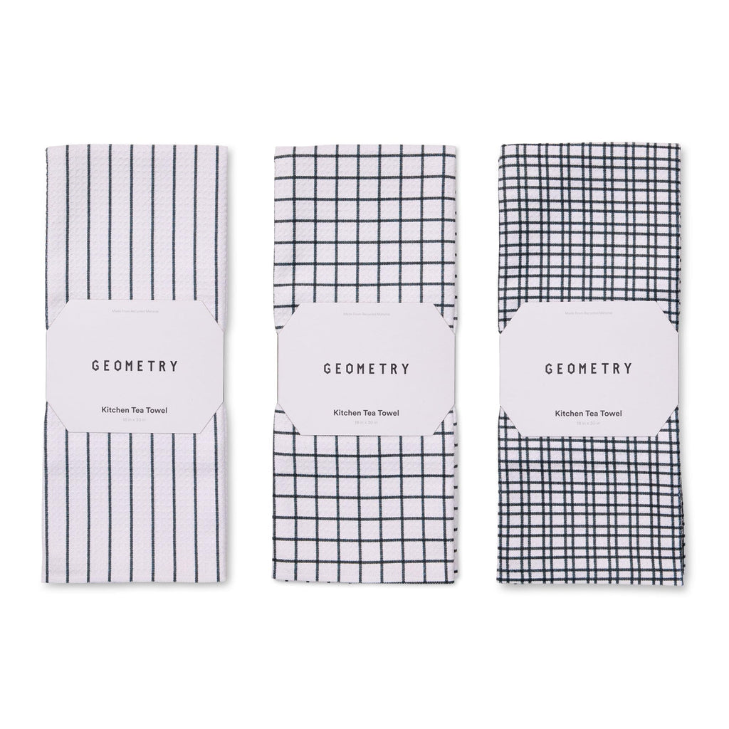 GEOMETRY Kitchen Tea Towels - Quick Dry Microfiber Dish Towels for Kitchen Every Bloom, 18" x 30" 2 Pack