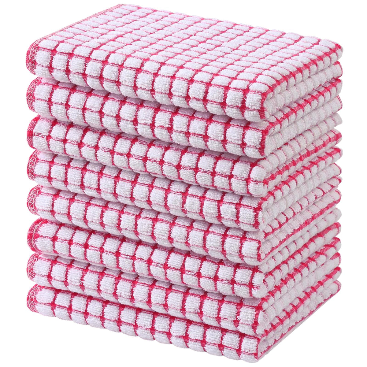 Mordimy Cotton 6 Pack Terry Kitchen Towels, 16 x 25 Inches