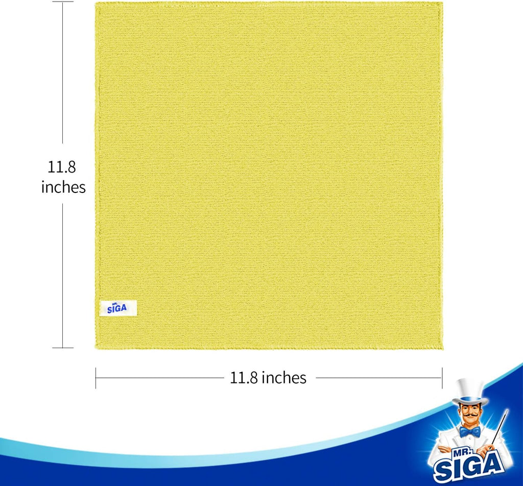 MR.SIGA Microfiber Cleaning Cloth, All Purpose Cleaning Towels, Pack of 50