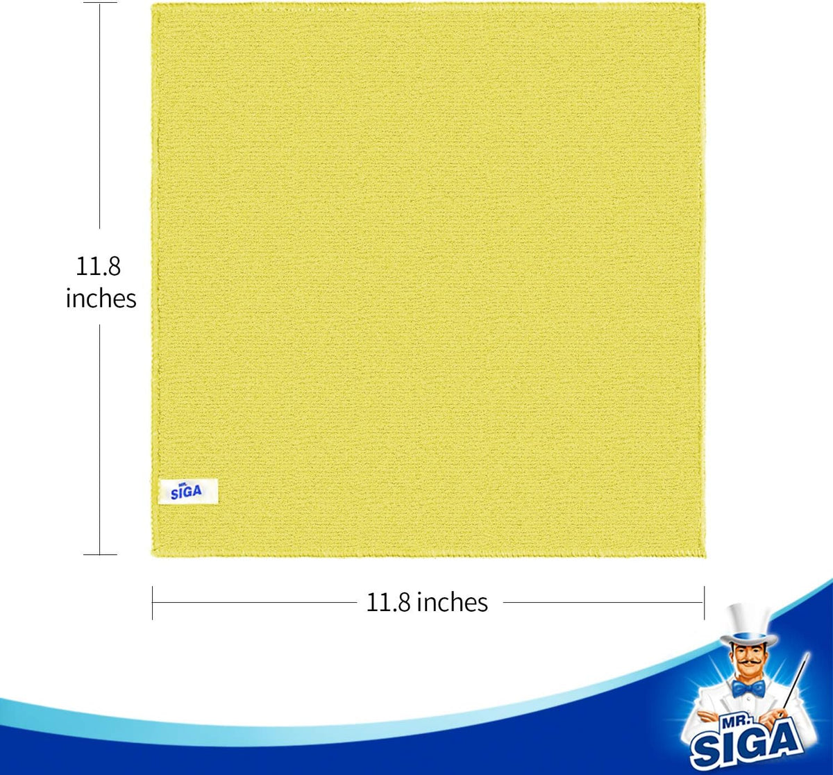 MR.SIGA Microfiber Cleaning Cloth, All Purpose Cleaning Towels, Pack of 50