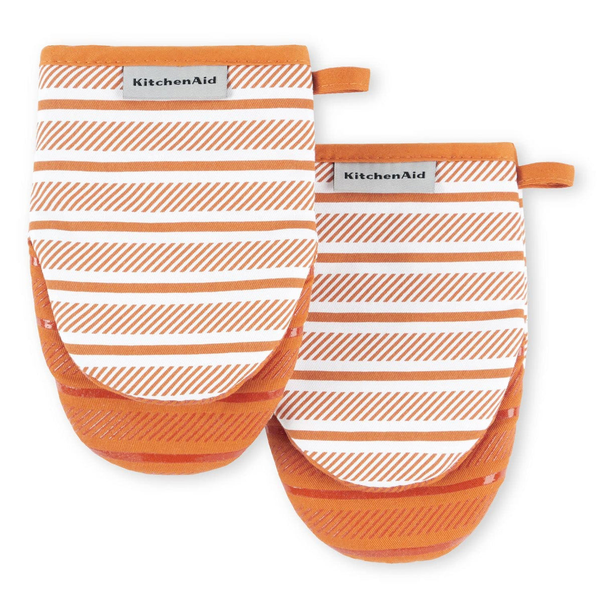 KitchenAid Albany Mini Oven Mitt 2-Pack Set, Dried Rose, 5.5"x8"